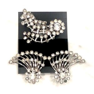 Vintage rhinestone jewelry set